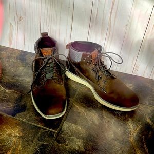 Timberland Boots. Size 8.5. Brown/Grey. Leather.